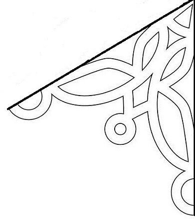 Снежинка трафарет для вырезания