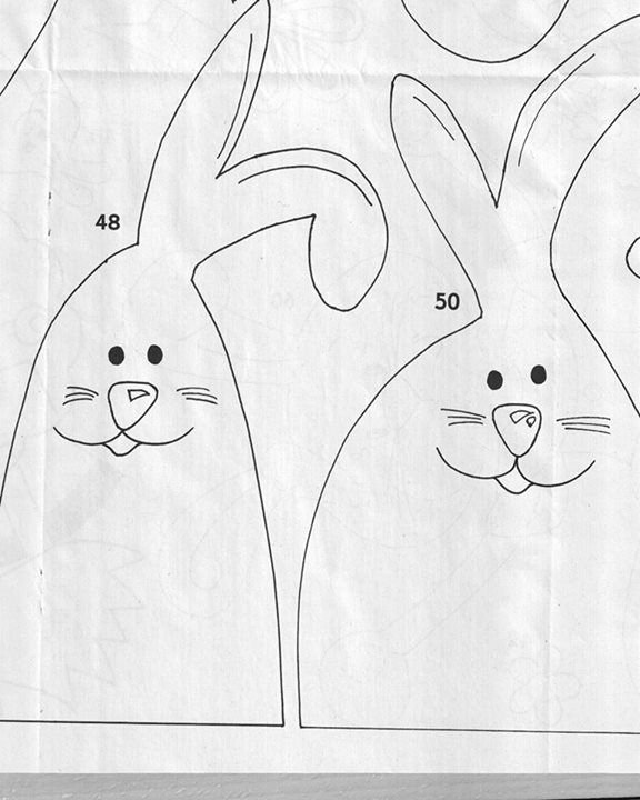 Пасхальный заяц выкройка