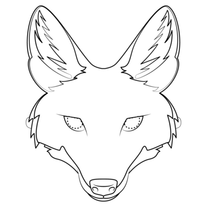 Мордочка лисы для маски