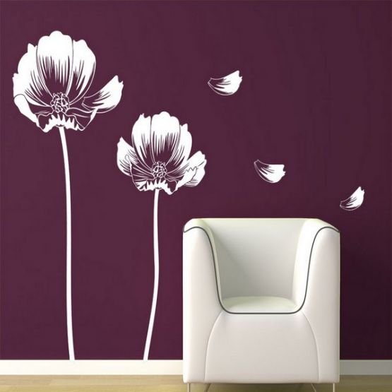 Наклейки на стену маки