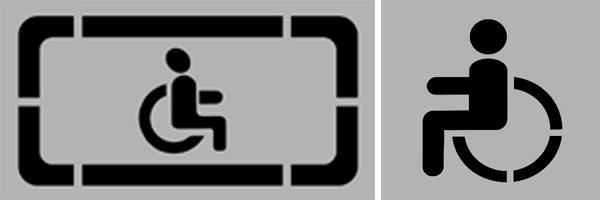 Трафарет парковка для инвалидов по ГОСТУ