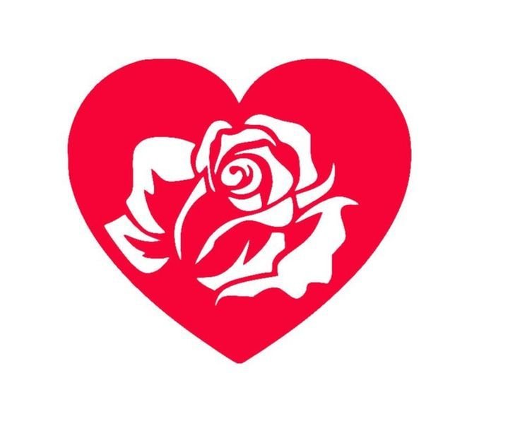 Сердце валентинка