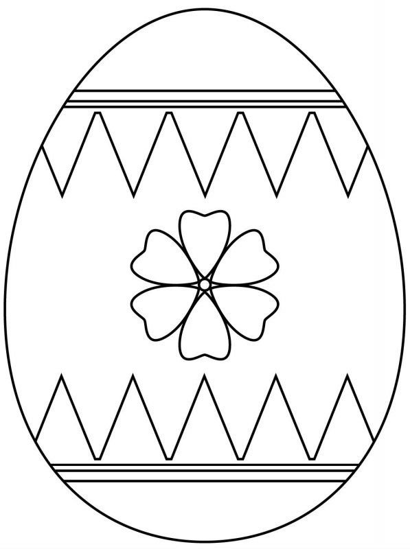 Яйца на Пасху раскраска