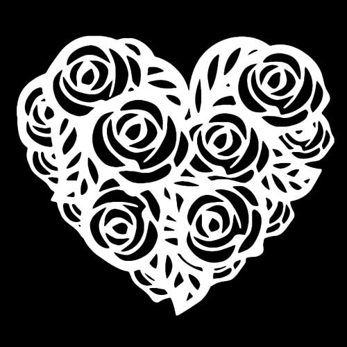 Трафарет "розы"