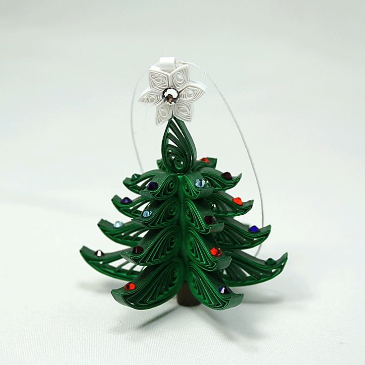 Новогодняя елка из квиллинга