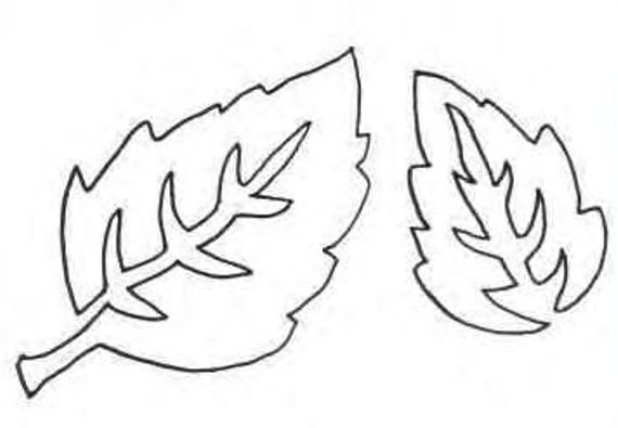 Вытынанки на окна листья