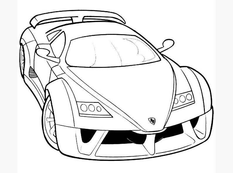 Ferrari f40 раскраска