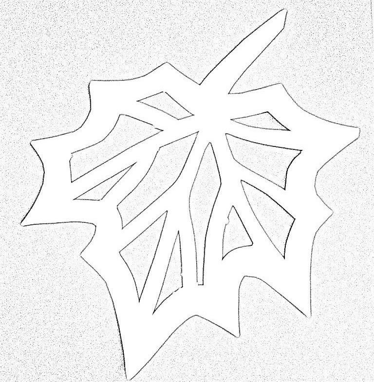 Осенние вытынанки на окна