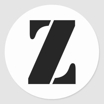 Буква z черная