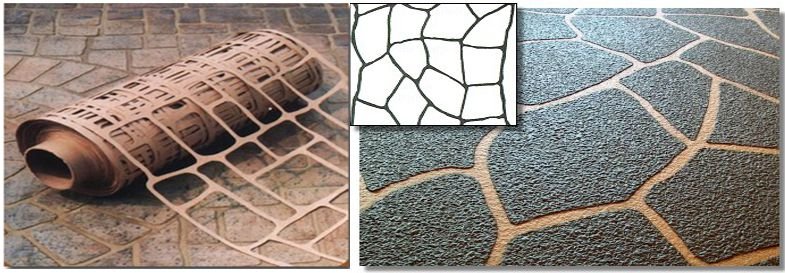 Сетка для имитации кирпичной кладки