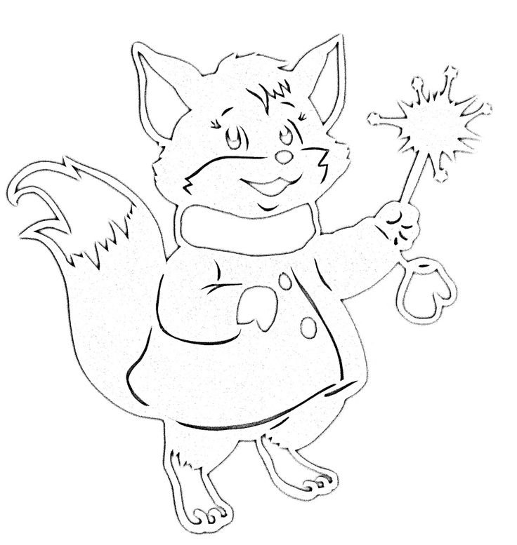 Украшения на окна новогодние зверюшки