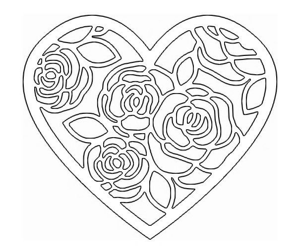 Сердечко ажурное