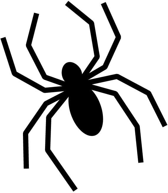 Паук трафарет
