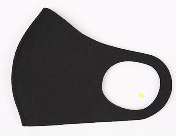 Черная маска макет