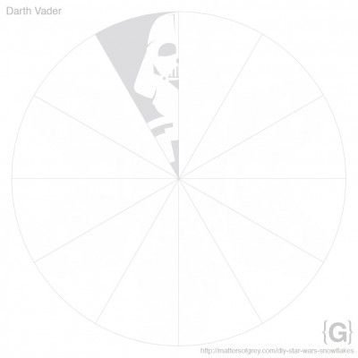 Снежинки из бумаги Звездные войны