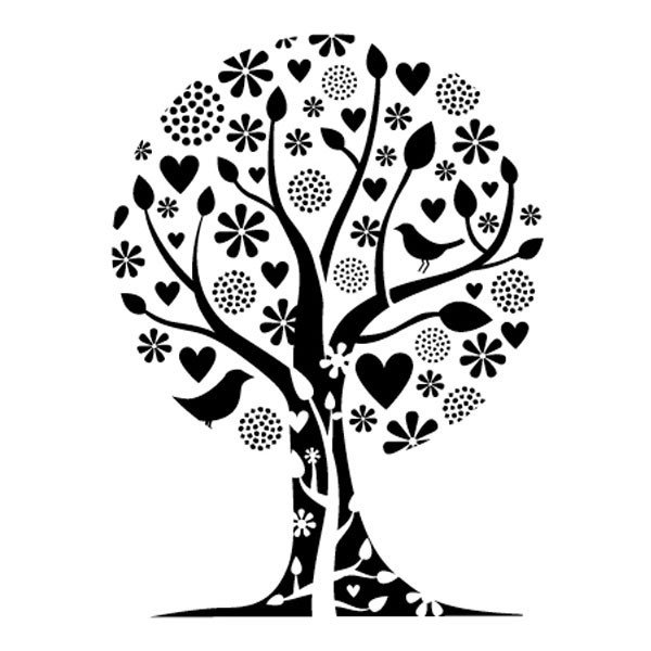 Трафарет "дерево"