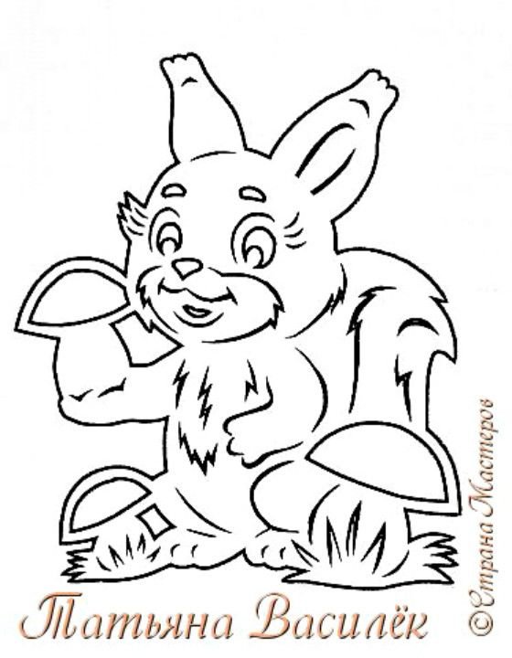 Осенние вытынанки на окна