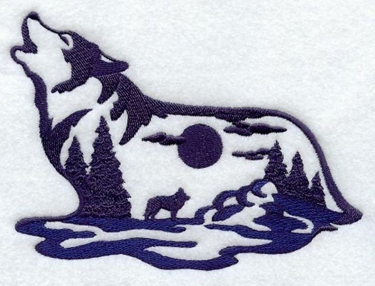 Трафареты Волков