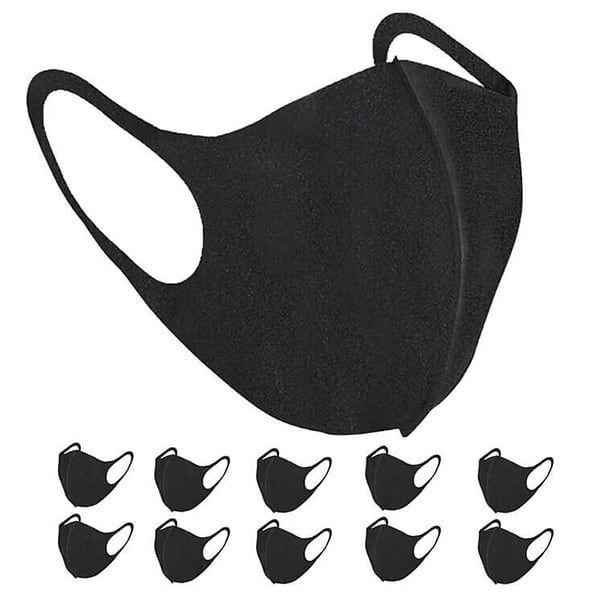 Маска многоразовая черная