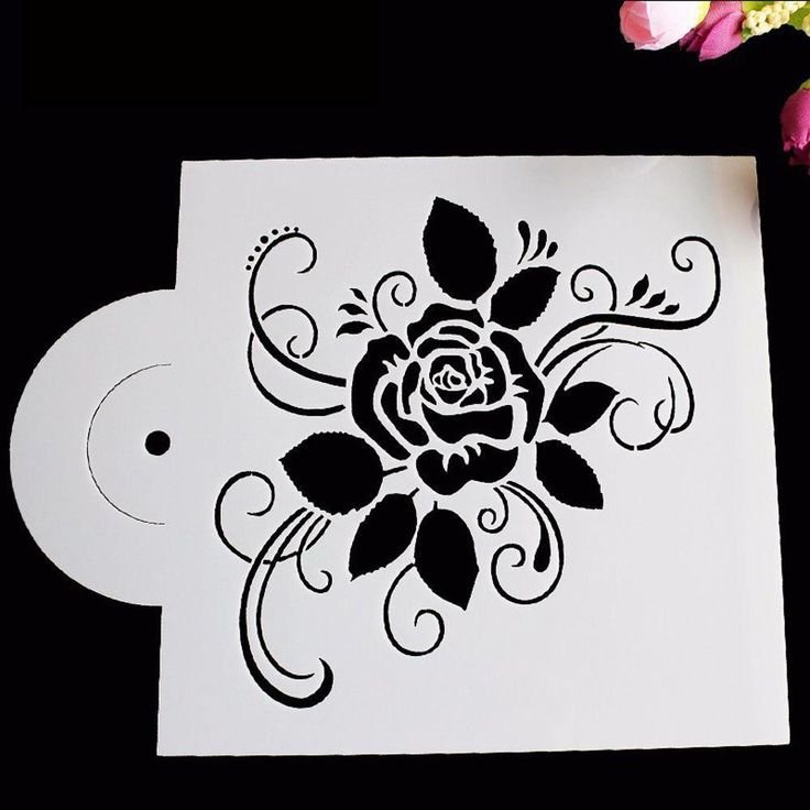 Трафареты для декора торта