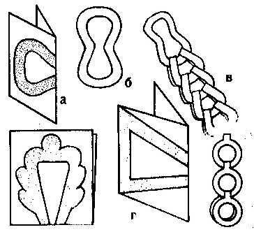 Новогодняя цепочка из бумаги