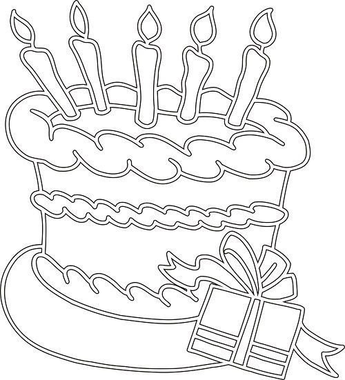 Тортик трафарет