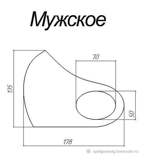 Чертеж маски для лица