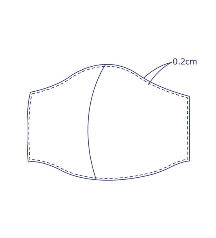 Макет маски из ткани