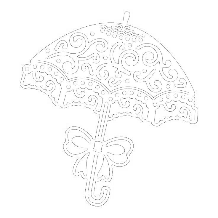 Осенние вытынанки зонтик