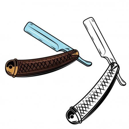 Опасная бритва тату