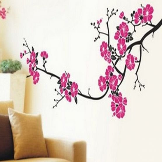 Сакура трафарет