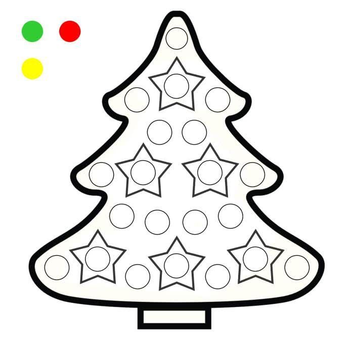 Елочка трафарет