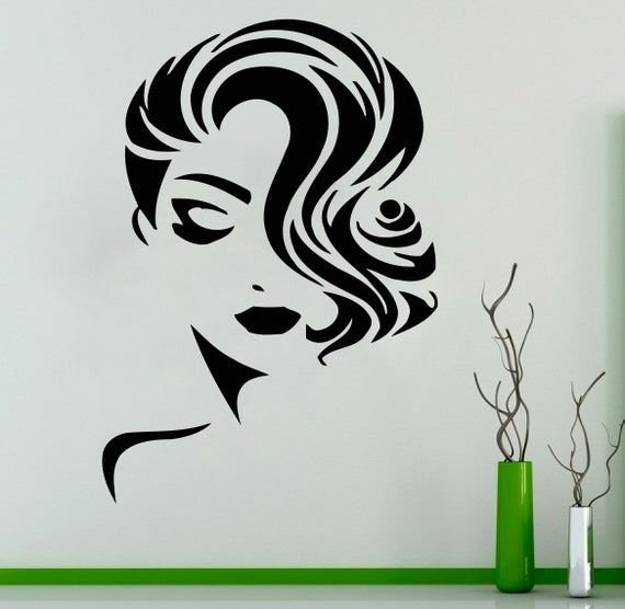 Наклейки на окна парикмахерской