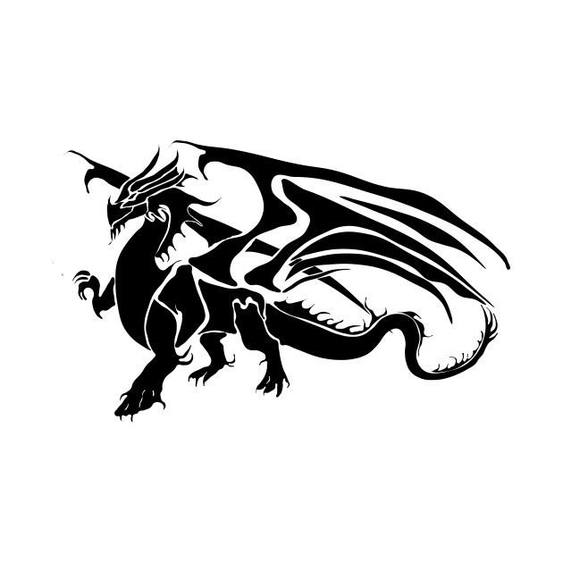 Стилизованное изображение дракона