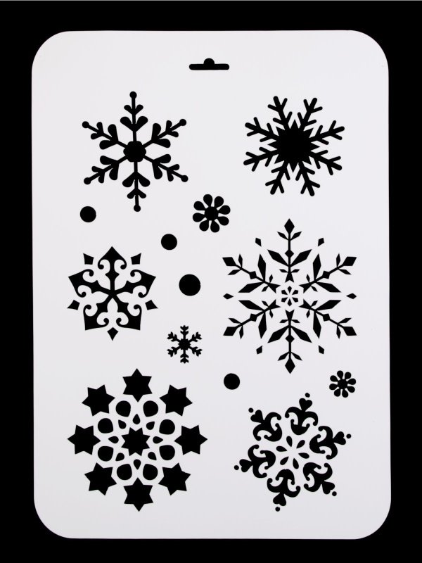 Новогодние трафареты для баллончика