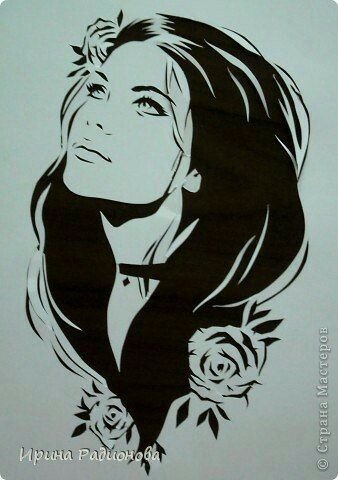 Женские лица для выжигания