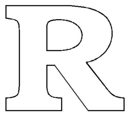 Шаблоны букв для печати