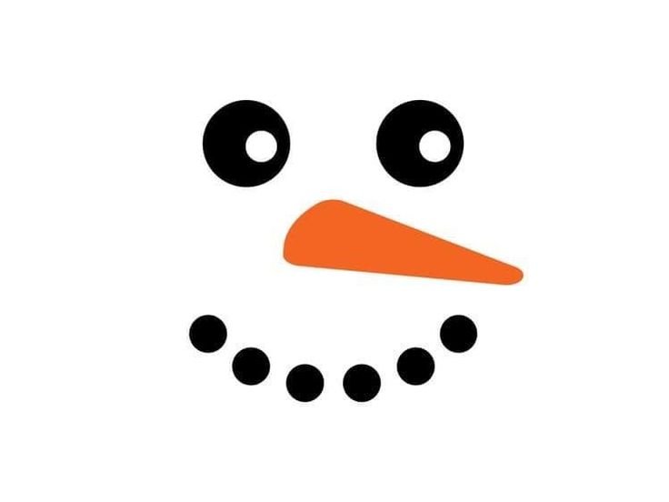 Лицо снеговика