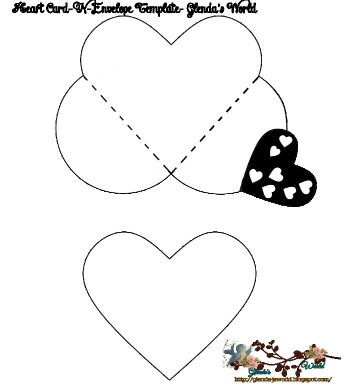 Открытка в виде сердечка