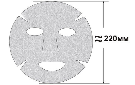 Трафарет маски для лица