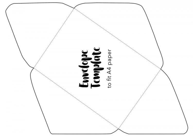 Трафарет конверта