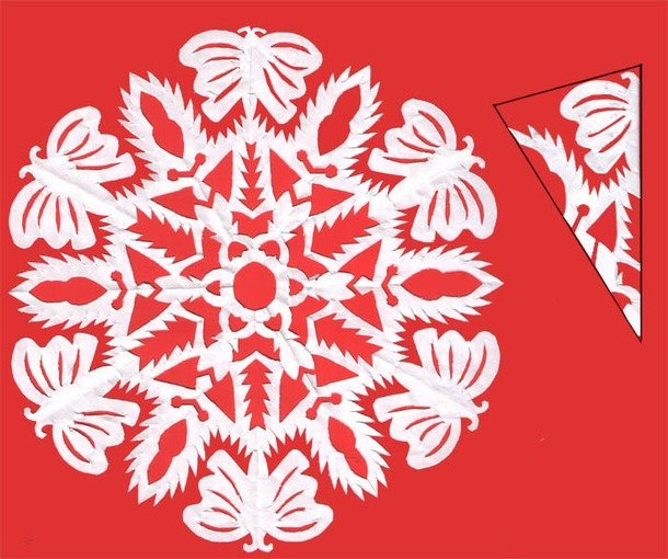 Снежинки вырезать