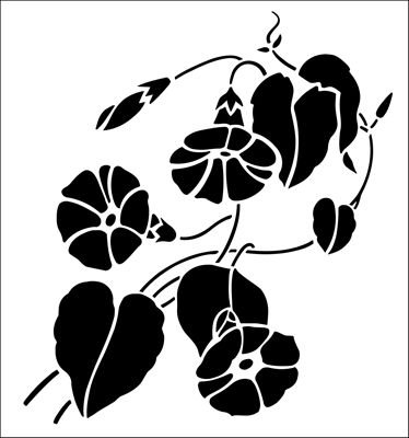 Трафарет Вьюнок