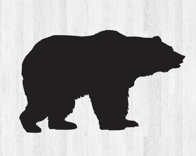 Силуэт медведя