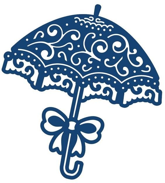Зонтик трафарет