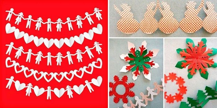 Красивые гирлянды из бумаги