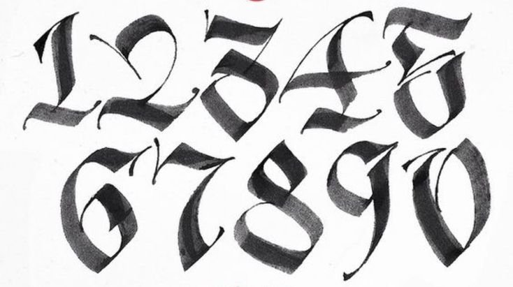 Эскизы шрифтов для тату