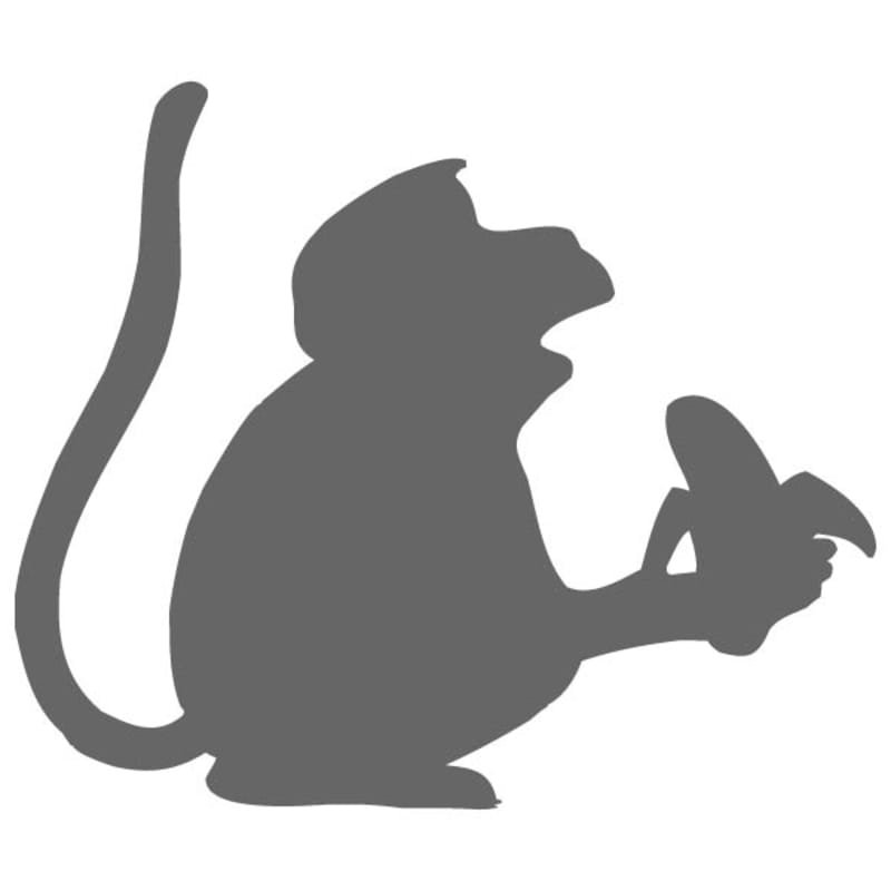 Силуэт обезьяны