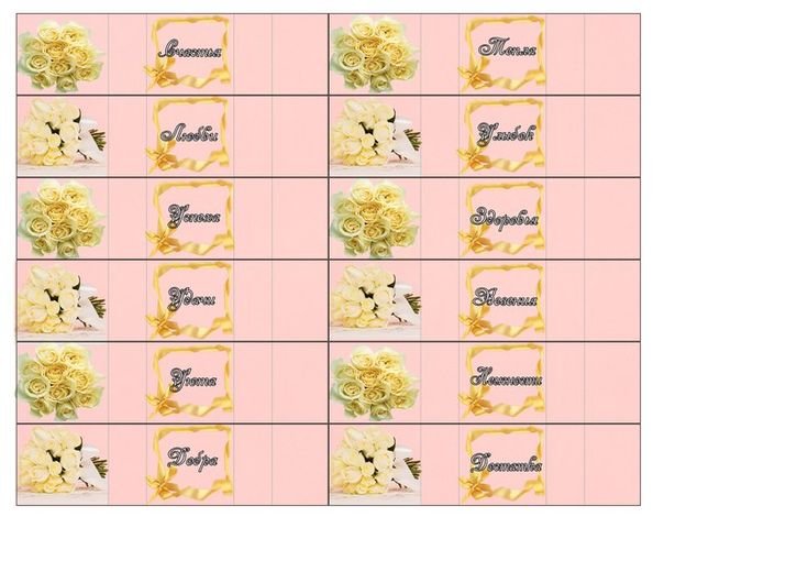 Этикетки для конфет Птичье молоко