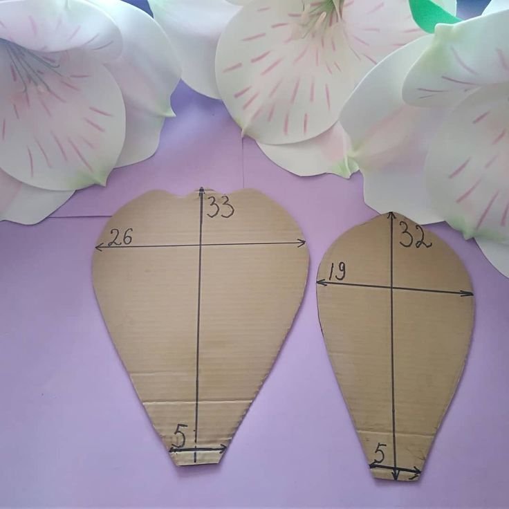 Лекало для больших бумажных цветов